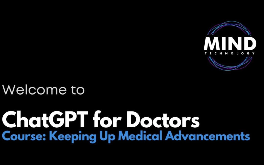 AI applications in healthcare - ChatGPT course for doctors