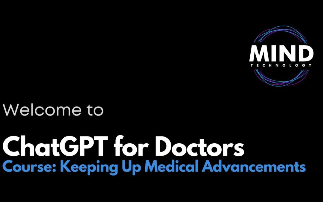 AI applications in healthcare - ChatGPT course for doctors